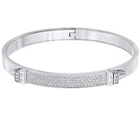 Bracciale Swarovski Donna Distinct Narrow in Lega metallica Cristallo 5184156 - 5184156